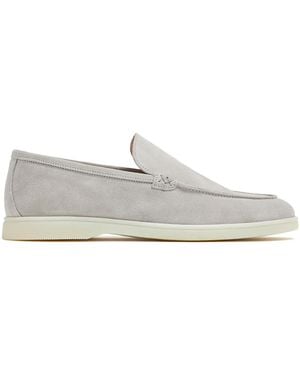 Forsa Mocasines Con Logo Grabado - Blanco