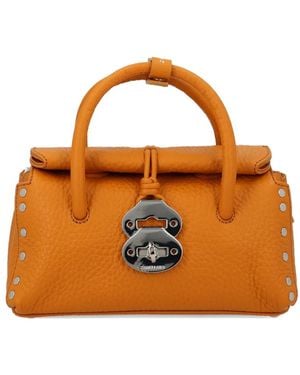 Zanellato Baby Dotta Studded Tote Bag - Orange