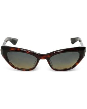 Chrome Hearts Lunettes De Soleil À Monture Papillon - Marron