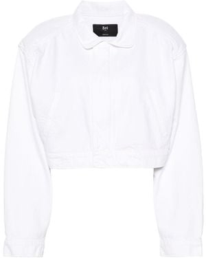 3x1 Amelia Cropped Jacket - White