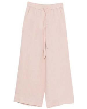 Marella Drawstring-Fastening Palazzo Trousers - Pink