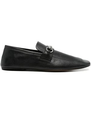 Gucci Horsebit Ragazzo Loafer Aus Wildleder - Schwarz