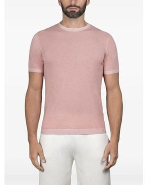 Moorer Short-Sleeve Jumper - Pink