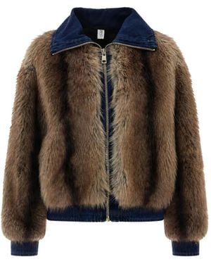 Liu Jo Faux-Fur Jacket - Brown