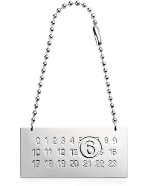 MM6 by Maison Margiela Ball Chain Keyring - White
