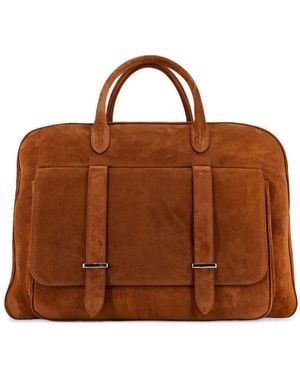 Orciani Jones Pocket Strap Duffle Bag - Brown