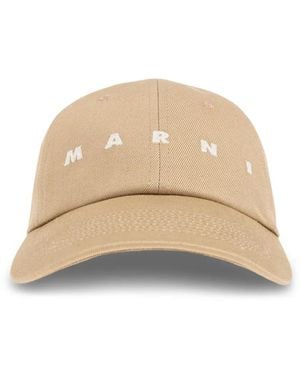 Marni Casquette À Logo Brodé - Neutre