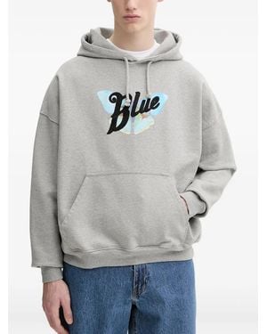 Bluemarble Butterfly-Print Sweatshirt - Grey