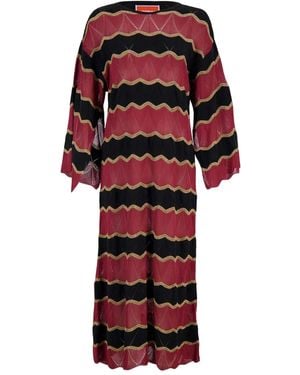 La DoubleJ Robe Hang Ten À Coupe Longue - Rouge