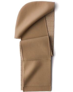 Prada Hooded Wool Scarf - Natural