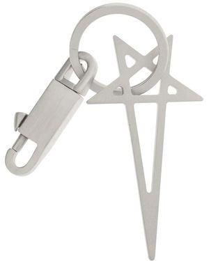 Rick Owens Pentagram Schlüsselanhänger - Weiß