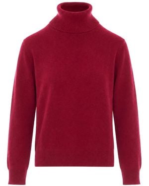 Not Shy Laurene High-Neck Jumper - Red