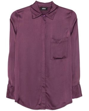 Dixie Button-Down Pocket Shirt - Purple