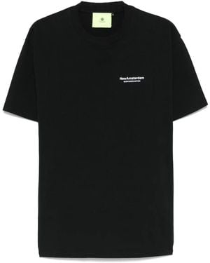 New Amsterdam コットン Tシャツ - ブラック