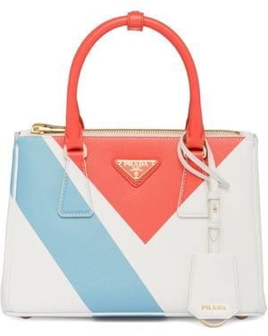 Prada Borsa A Mano Galleria Piccola - Blu
