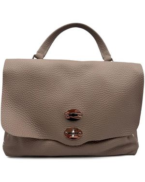 Zanellato Medium Postina Centauro Studded Leather Tote Bag - Brown