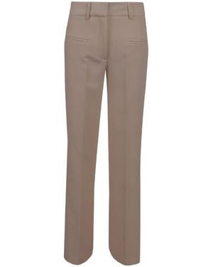 FEDERICA TOSI Pressed-Crease Tailored Trousers - Natural