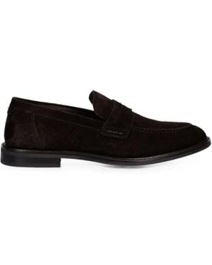 GANT Lozham Suede Penny Loafers - Black