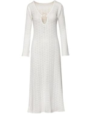 Baobab Moon Ring-Detail Maxi Dress - White