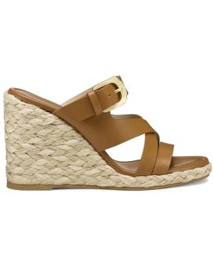 Stuart Weitzman Sai Leren Espadrilles - Bruin