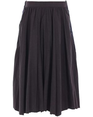 Balenciaga Pleated Skirt - Blue