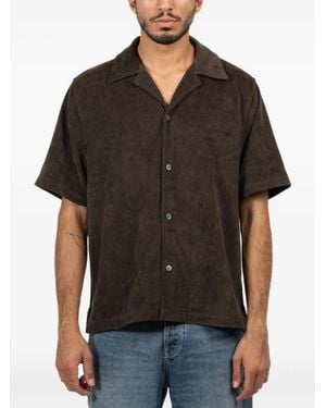 Jonathan Simkhai Dane Corduroy-Buttoned Shirt - Black