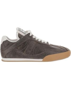 Chloé Paneled Sneakers - Brown