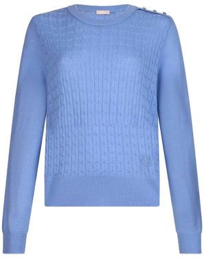 Liu Jo Cable-Knit Sweater - Blue