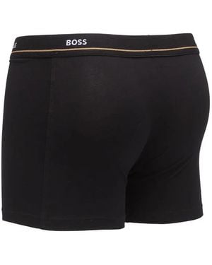 HUGO Five-Pack Of Logo-Waistband Stretch-Cotton Boxer Briefs - Black