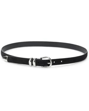 Anderson's Buckle-Fastening Suede Belt - White