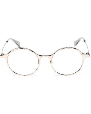MASAHIROMARUYAMA Gafas Con Montura Redonda Y Efecto Forjado - Neutro