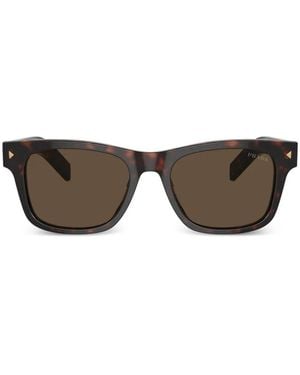 Prada Rectangle-Frame Sunglasses - Gray