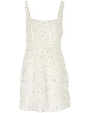 RIXO London Ronan Sequin-Embellished Sleeveless Mini Dress - White