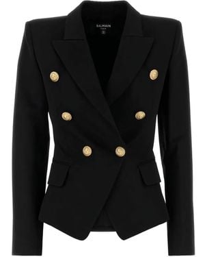 Balmain ダブルジャケット - ブラック