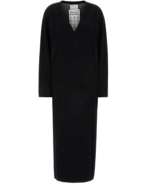 Extreme Cashmere V-Neck Dress - Black