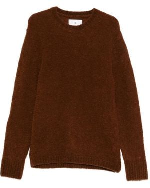 Seven Gauge Crew-Neck Sweater - Brown