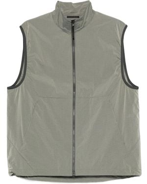 Goldwin Zip-Up Ripstop Vest - Gray