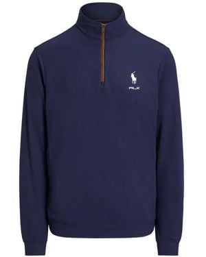 Ralph Lauren Polo Pony Half-Zip Jumper - Blue