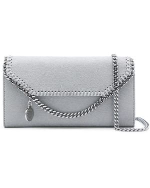 Stella McCartney Mini Vegan Shag Fabric Crossbody Bag With Magnetic Closure - Grey