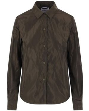 Aspesi Button-Front Shirt Jacket - Grey