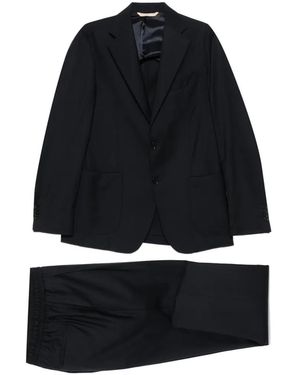 Briglia 1949 Notched Lapel Pocket Suit - Blue