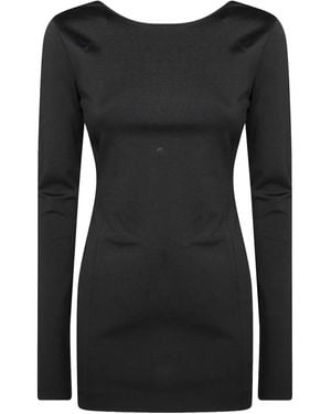 ANDAMANE Viviana Long-Sleeve Mini Dress - Black