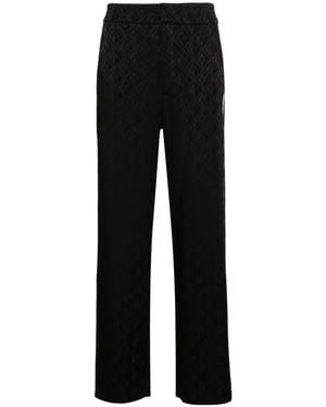 Marine Serre Moon Diamant Wide Leg Trousers - Black