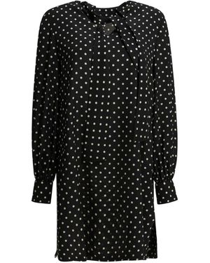 Designer Black Long Sleeve Polka Dot Dresses for Women - Up to 61% off |  Lyst