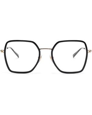 Gucci Brille Mit Eckigem Gestell - Mettallic