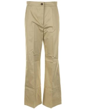Marella Wide-Leg Pants - Natural