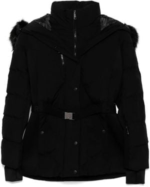 MICHAEL Michael Kors Chevron Scuba Coat - Black