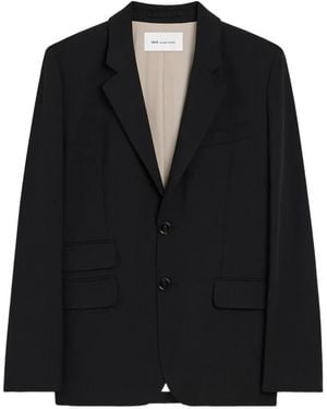 Ami Paris Single-Breasted Blazer - Black