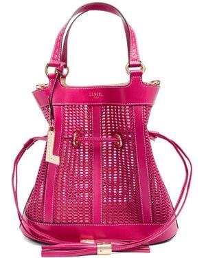 Lancel Medium Premier Flirt Cut-Out Leather Bucket Bag - Pink