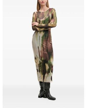 Desigual Long-Sleeve Maxi Dress - White